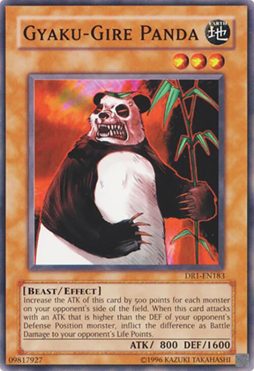 Gyaku-Gire Panda DR1-EN183 card from Dark Revelation Volume 1
