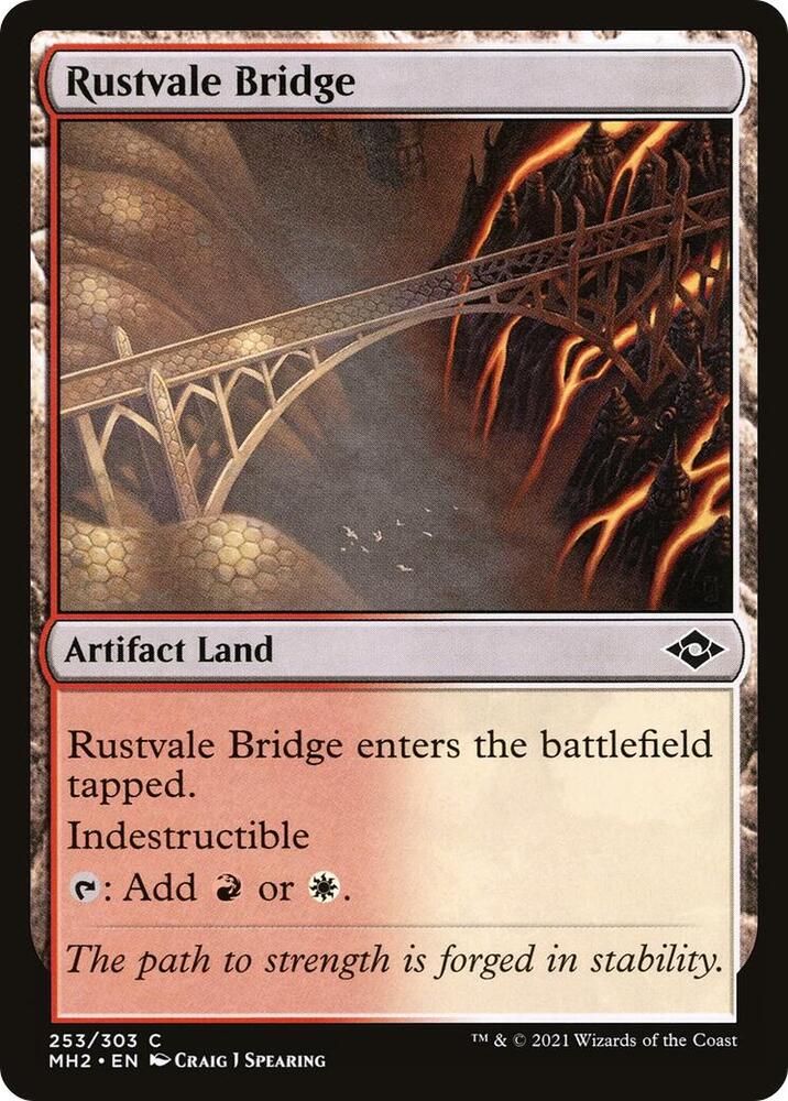 Rustvale Bridge 253 card from Modern Horizons 2