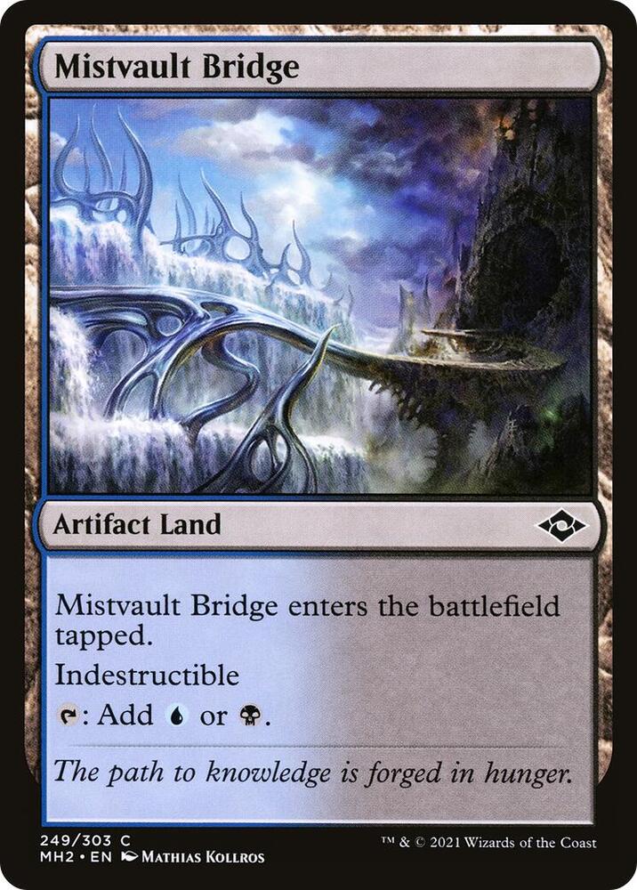 Mistvault Bridge 249 card from Modern Horizons 2