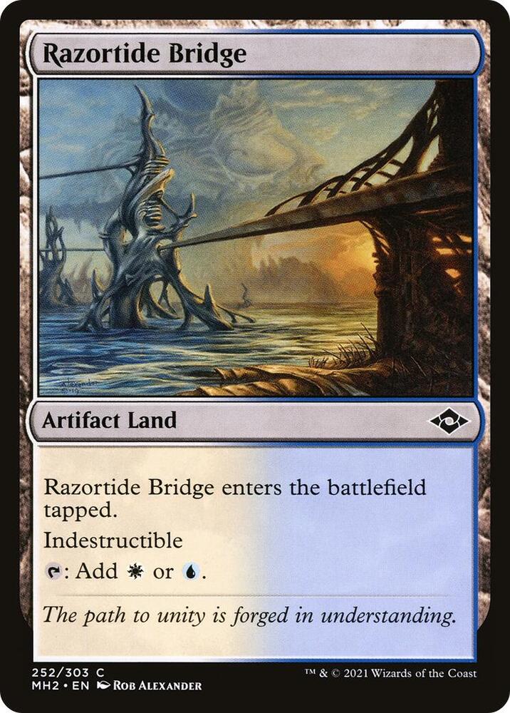 Razortide Bridge 252 card from Modern Horizons 2