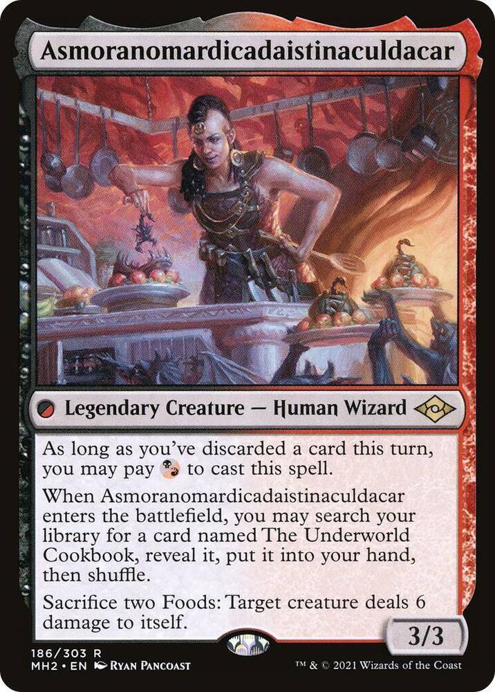 Asmoranomardicadaistinaculdacar 186 card from Modern Horizons 2