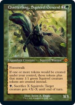 Chatterfang, Squirrel General (Retro Frame) (Foil Etched) 410 card from Modern Horizons 2