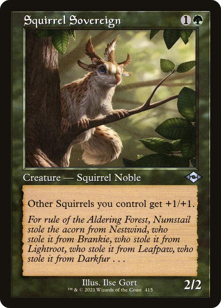 Squirrel Sovereign (Retro Frame) 415 card from Modern Horizons 2