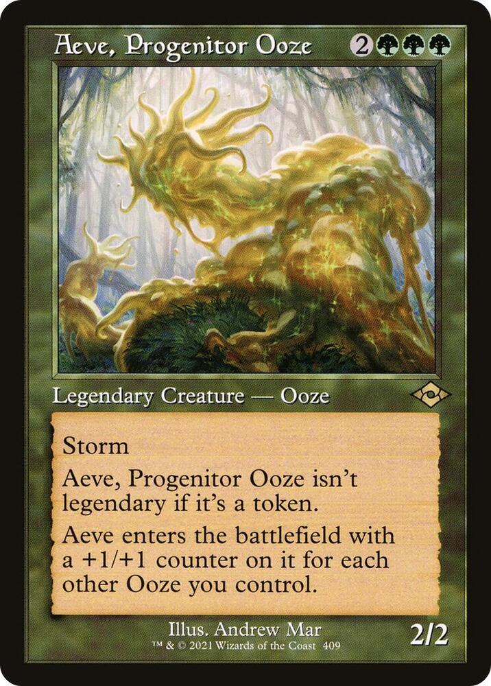 Aeve, Progenitor Ooze (Retro Frame) 409 card from Modern Horizons 2