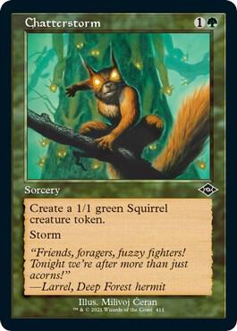 Chatterstorm (Retro Frame) (Foil Etched) 411 card from Modern Horizons 2