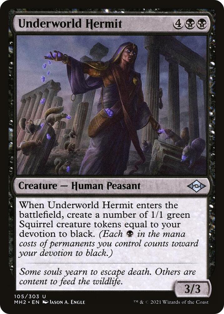 Underworld Hermit 105 card from Modern Horizons 2