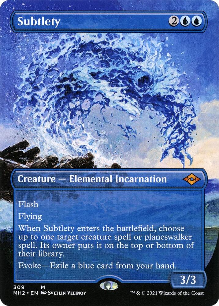 Subtlety (Borderless) 309 card from Modern Horizons 2