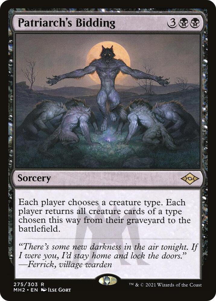 Patriarch's Bidding 275 card from Modern Horizons 2