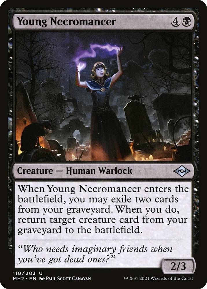 Young Necromancer 110 card from Modern Horizons 2
