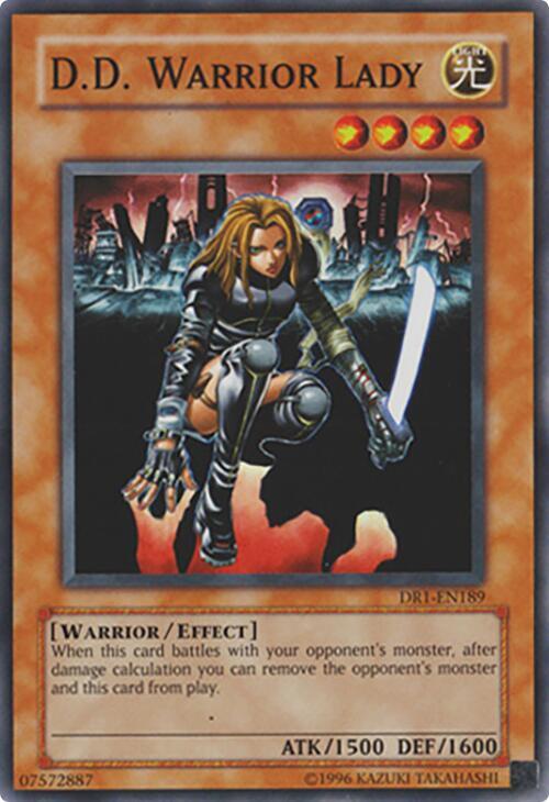 D.D. Warrior Lady DR1-EN189 card from Dark Revelation Volume 1