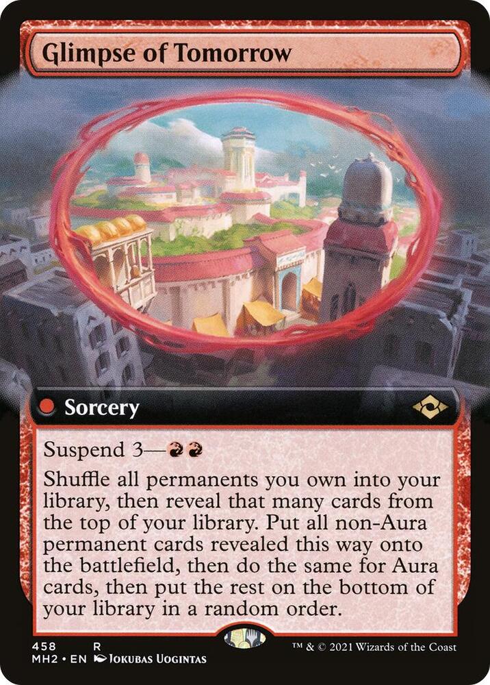 Glimpse of Tomorrow (Extended Art) 458 card from Modern Horizons 2