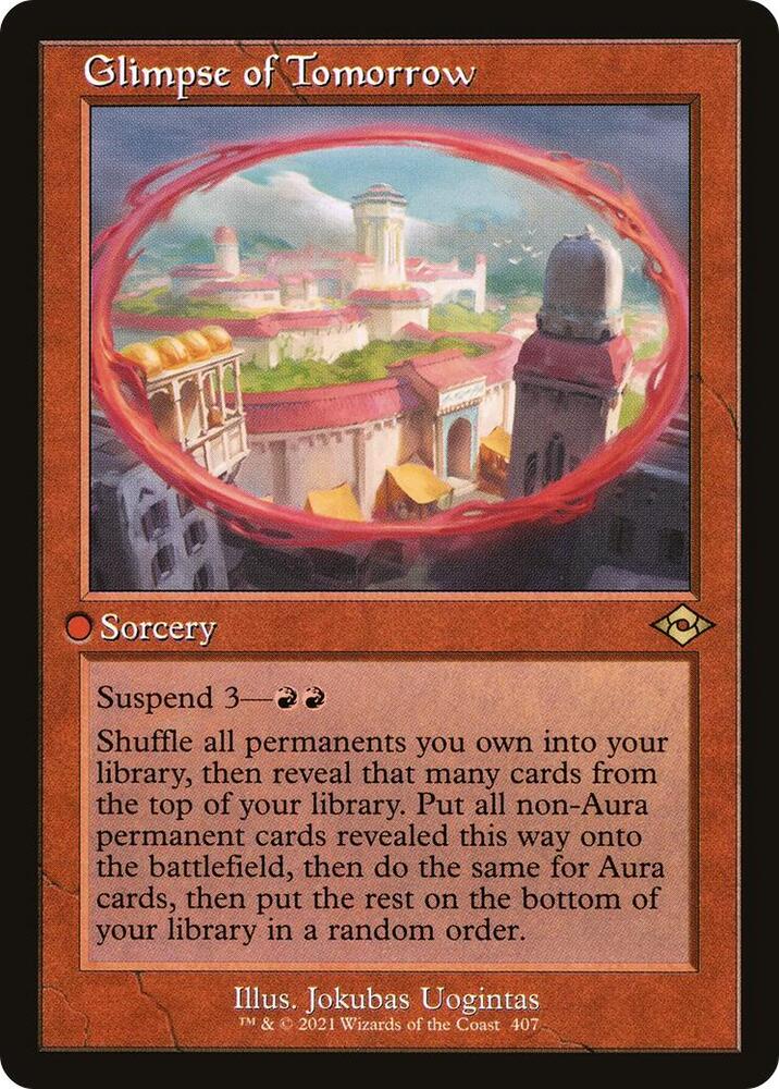 Glimpse of Tomorrow (Retro Frame) 407 card from Modern Horizons 2