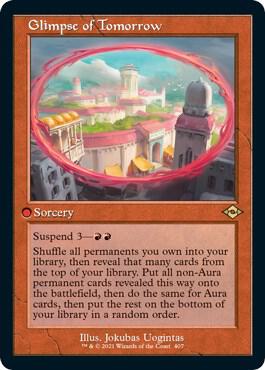 Glimpse of Tomorrow (Retro Frame) (Foil Etched) 407 card from Modern Horizons 2