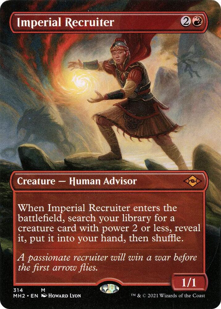 Imperial Recruiter (Borderless) 314 card from Modern Horizons 2