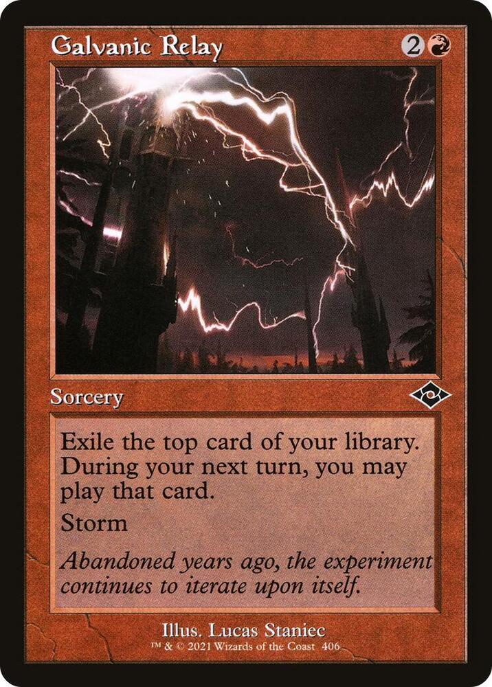 Galvanic Relay (Retro Frame) 406 card from Modern Horizons 2