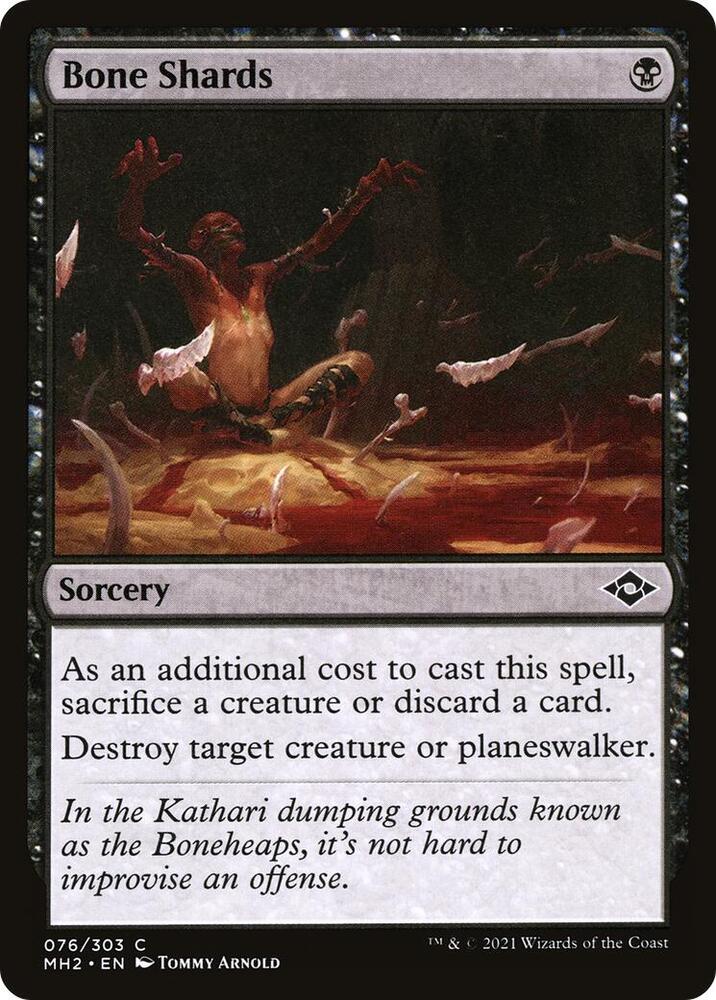 Bone Shards 76 card from Modern Horizons 2