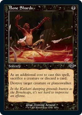 Bone Shards (Retro Frame) (Foil Etched) 395 card from Modern Horizons 2