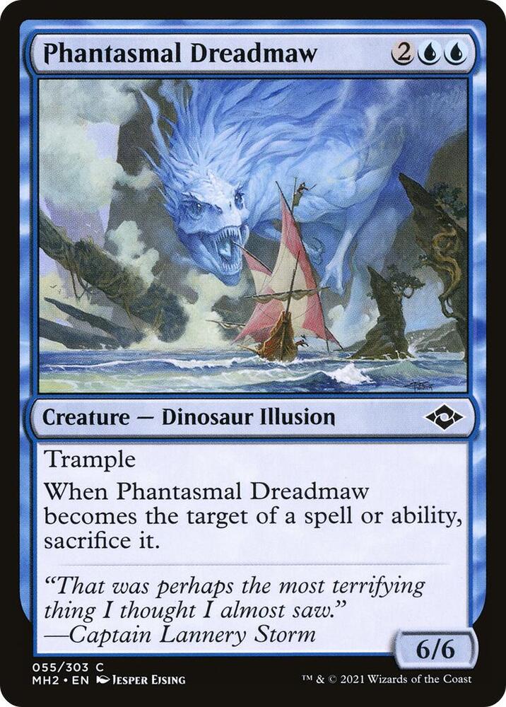 Phantasmal Dreadmaw 55 card from Modern Horizons 2