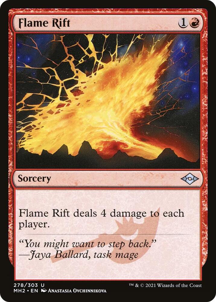 Flame Rift 278 card from Modern Horizons 2
