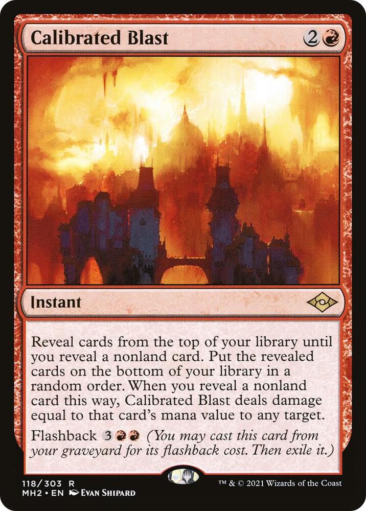 Calibrated Blast 118 card from Modern Horizons 2