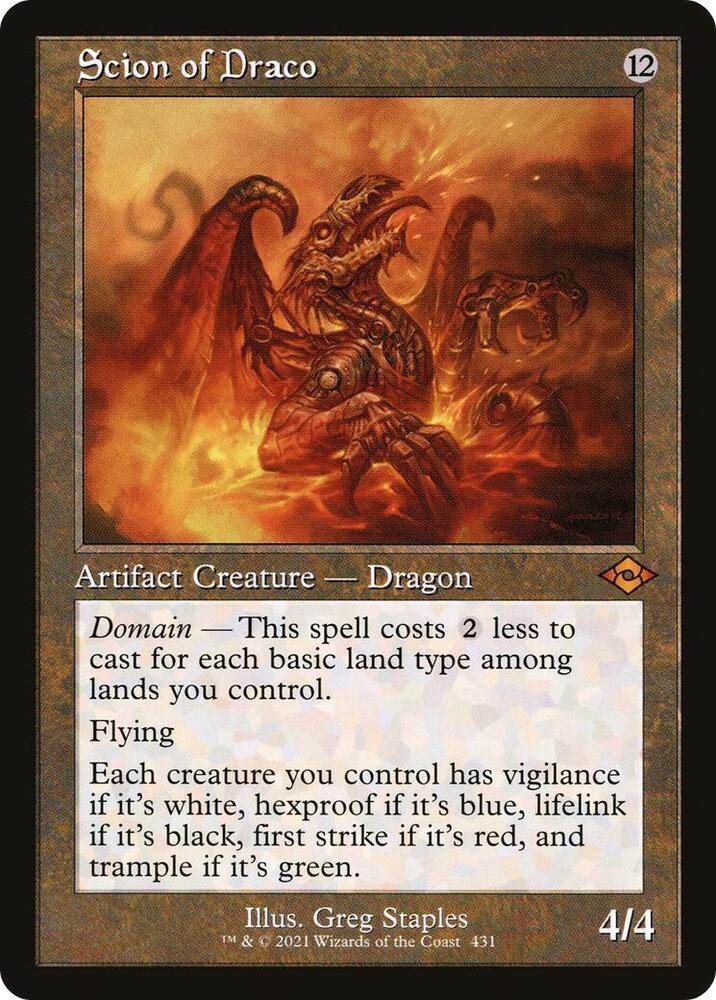 Scion of Draco (Retro Frame) 431 card from Modern Horizons 2