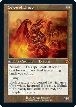 Scion of Draco (Retro Frame) (Foil Etched) 431 card from Modern Horizons 2