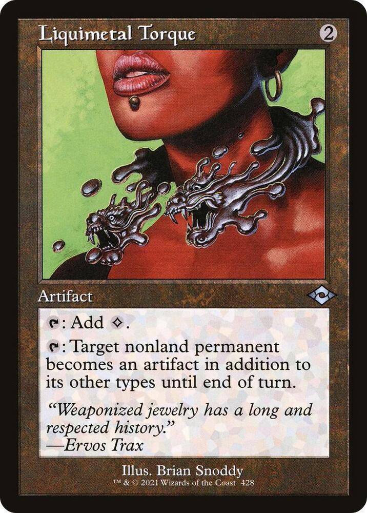 Liquimetal Torque (Retro Frame) 428 card from Modern Horizons 2