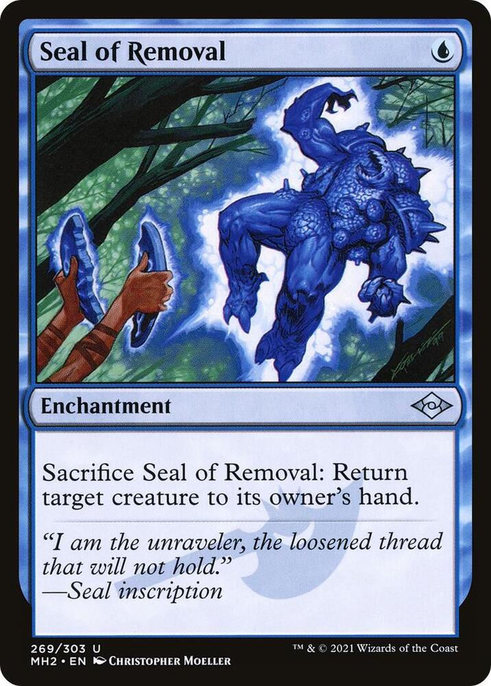 Seal of Removal 269 card from Modern Horizons 2