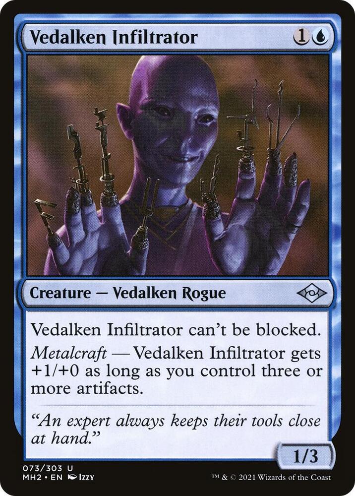Vedalken Infiltrator 73 card from Modern Horizons 2