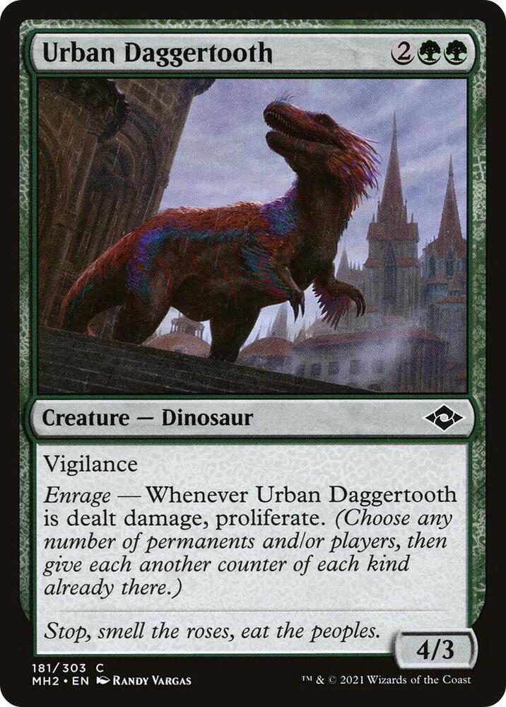 Urban Daggertooth 181 card from Modern Horizons 2