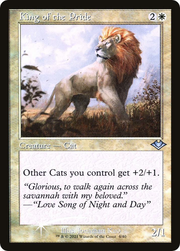 King of the Pride (Retro Frame) 4 card from Modern Horizons