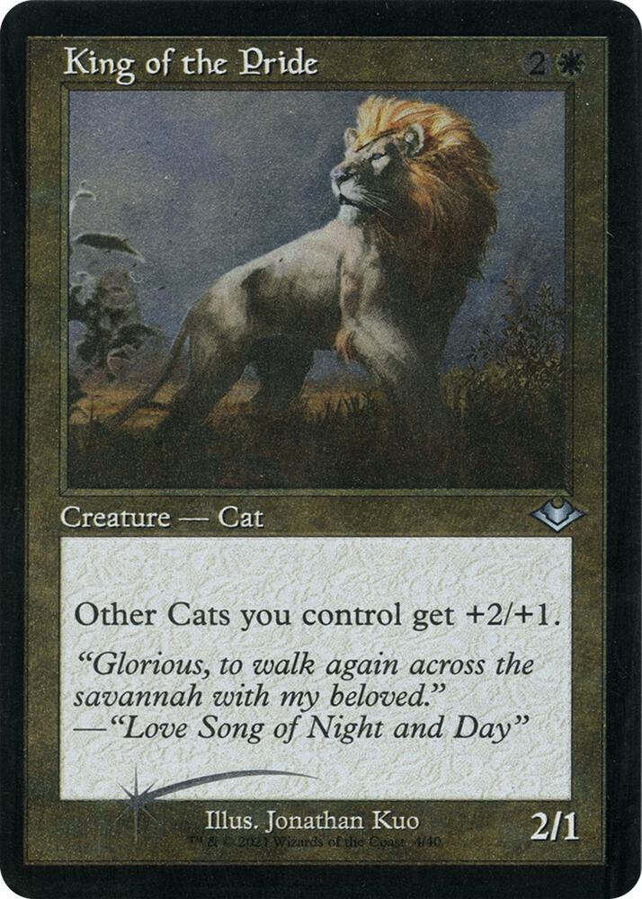 King of the Pride (Retro Frame) (Foil Etched) 4 card from Modern Horizons