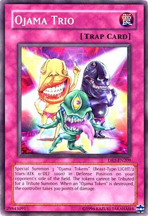 Ojama Trio DR1-EN209 card from Dark Revelation Volume 1