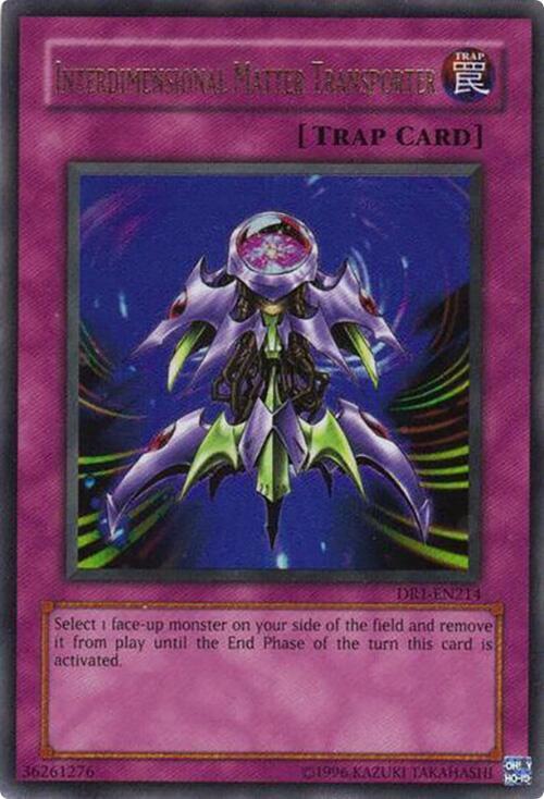 Interdimensional Matter Transporter DR1-EN214 card from Dark Revelation Volume 1