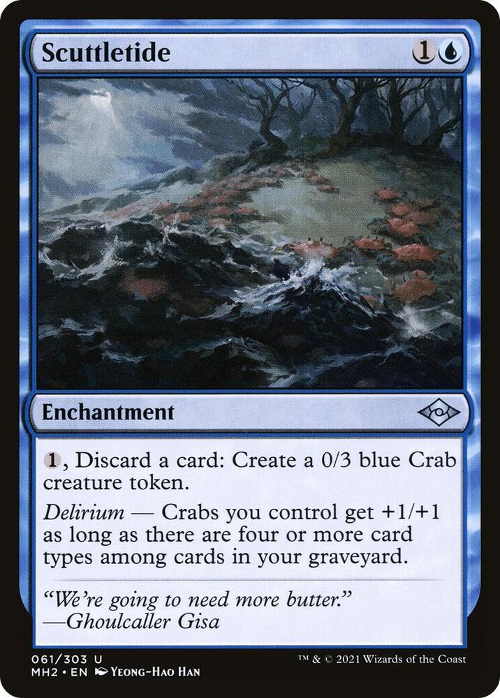 Scuttletide 61 card from Modern Horizons 2