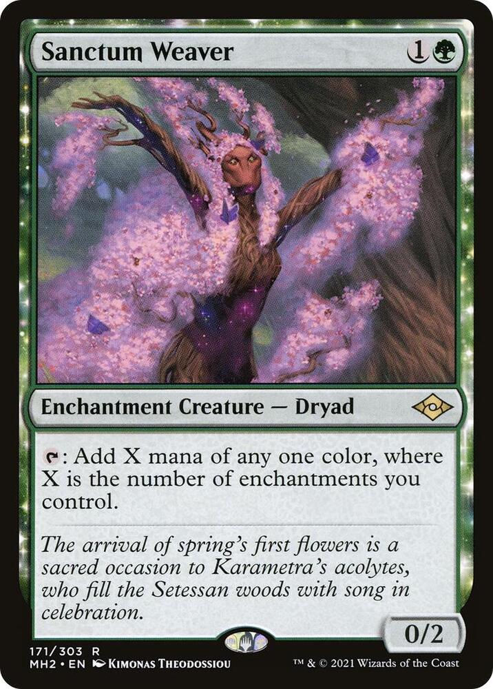 Sanctum Weaver 171 card from Modern Horizons 2