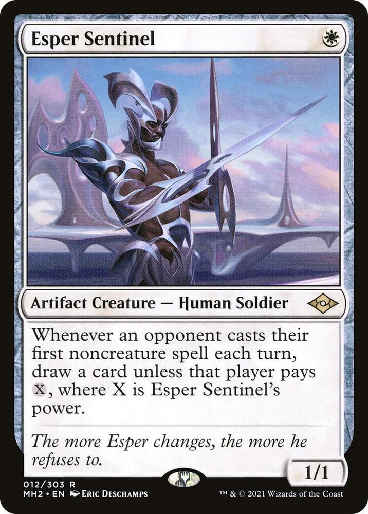 Esper Sentinel 12 card from Modern Horizons 2
