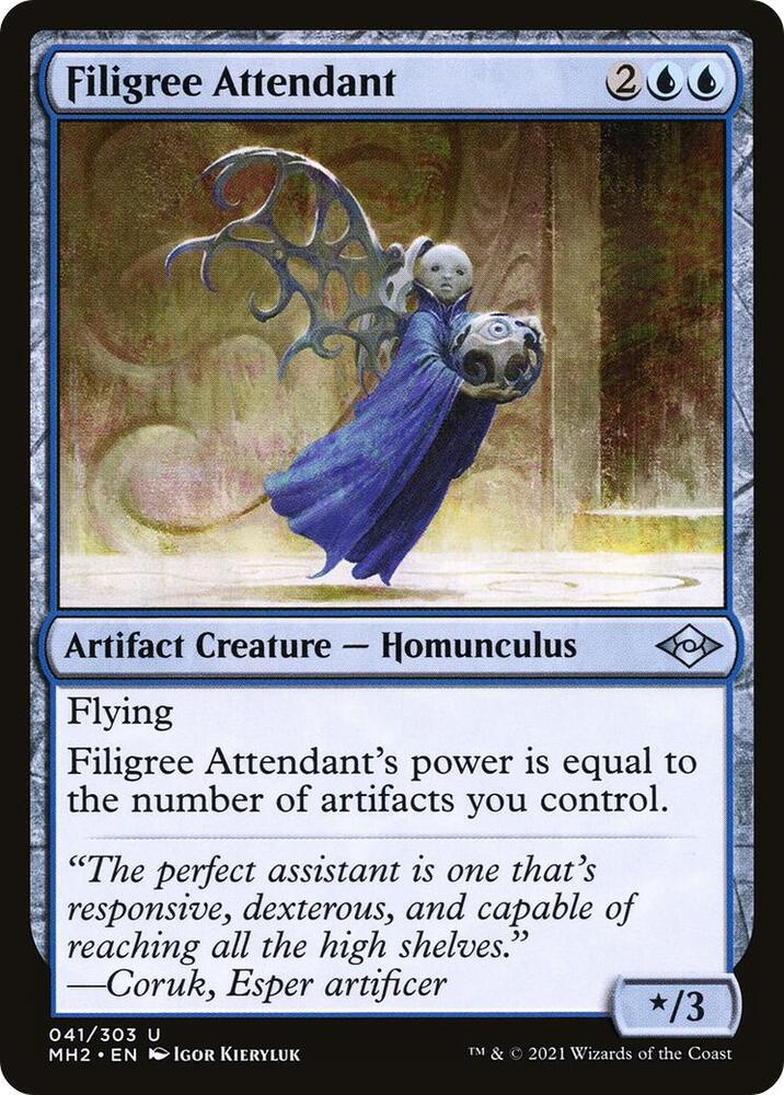 Filigree Attendant 41 card from Modern Horizons 2