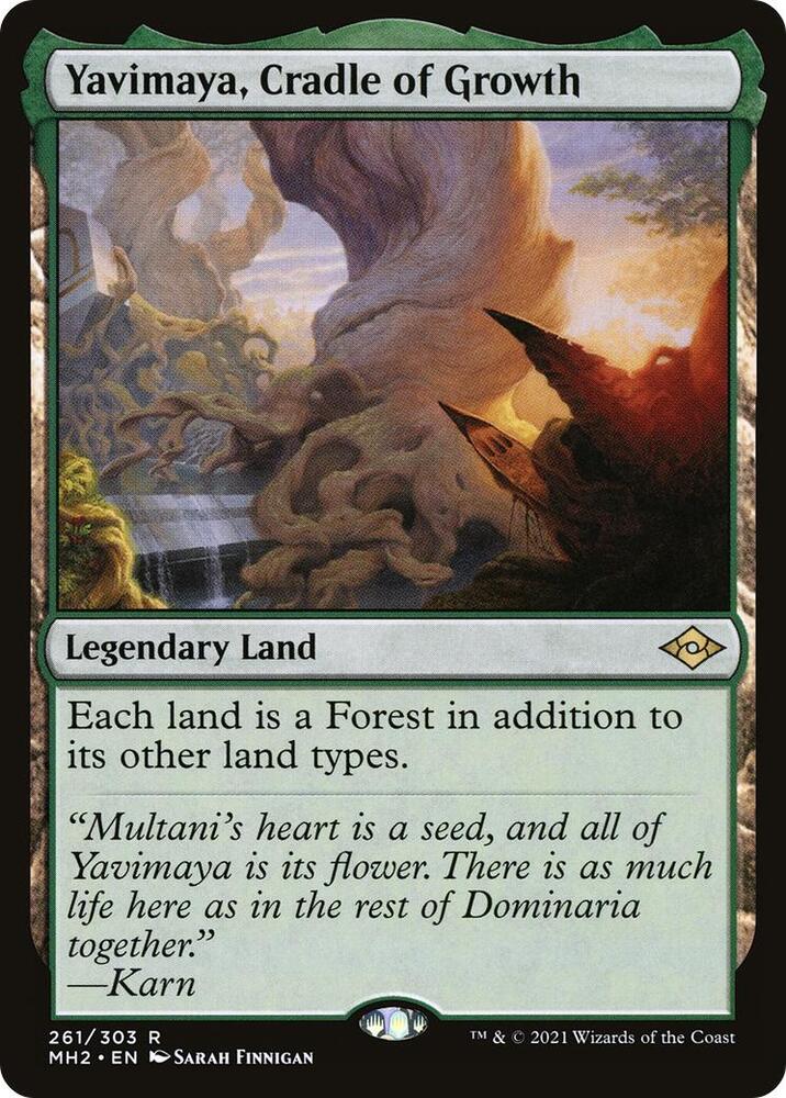 Yavimaya, Cradle of Growth 261 card from Modern Horizons 2