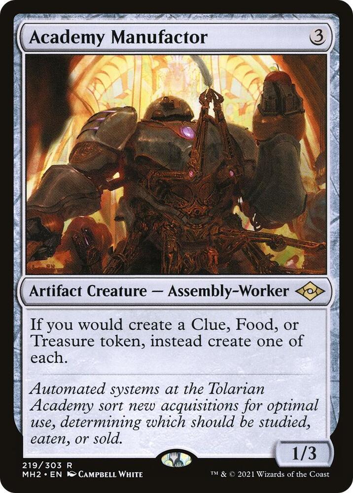 Academy Manufactor 219 card from Modern Horizons 2