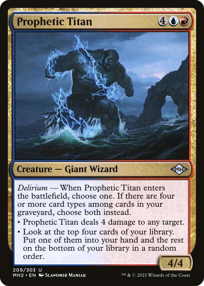 Prophetic Titan 209 card from Modern Horizons 2
