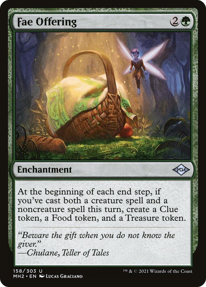 Fae Offering 158 card from Modern Horizons 2