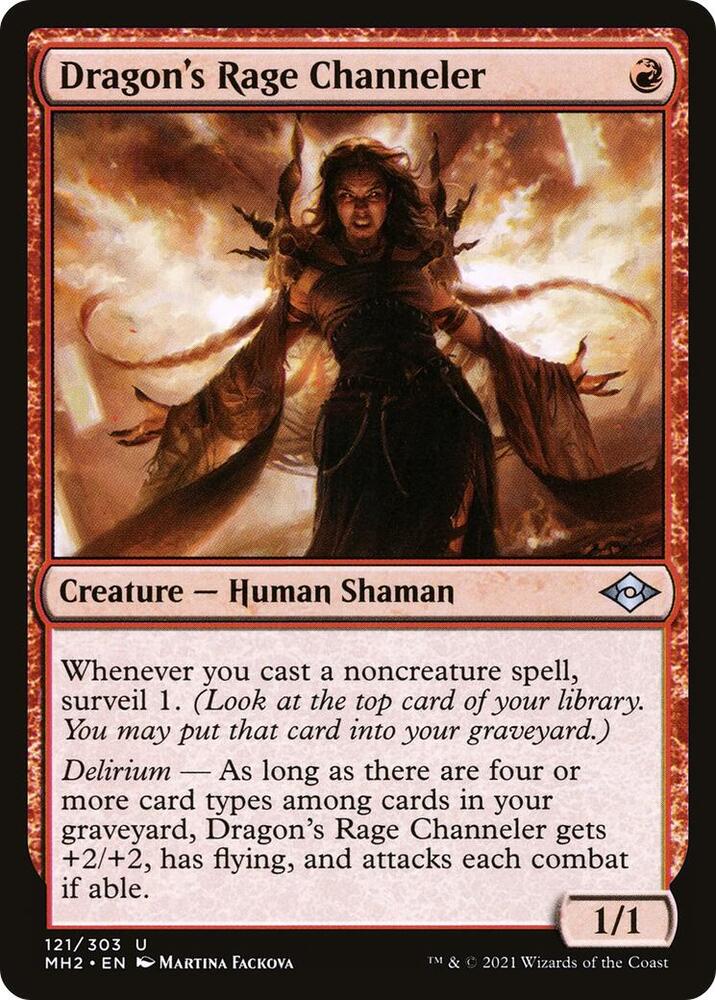 Dragon's Rage Channeler 121 card from Modern Horizons 2