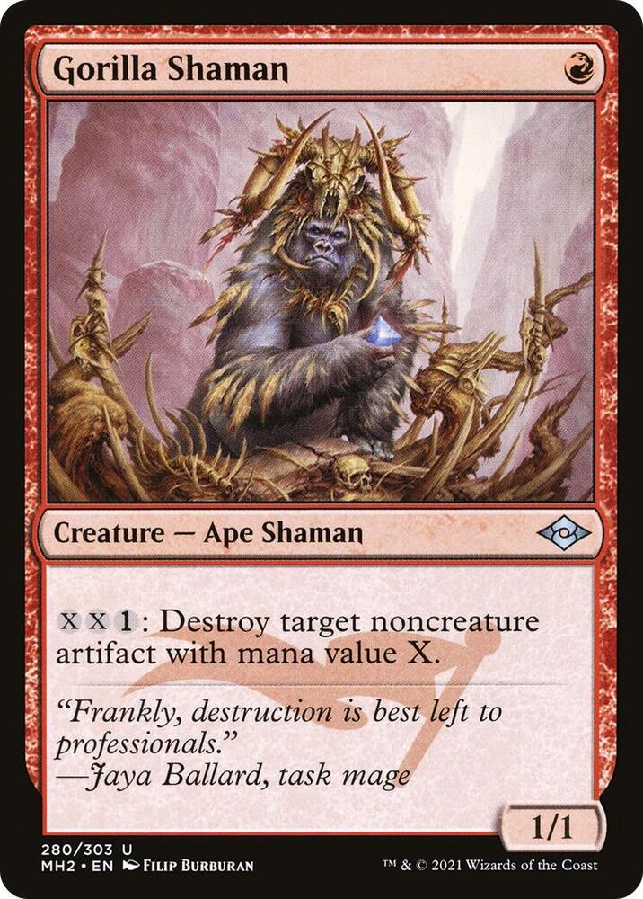 Gorilla Shaman 280 card from Modern Horizons 2