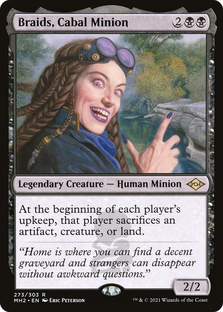 Braids, Cabal Minion 273 card from Modern Horizons 2