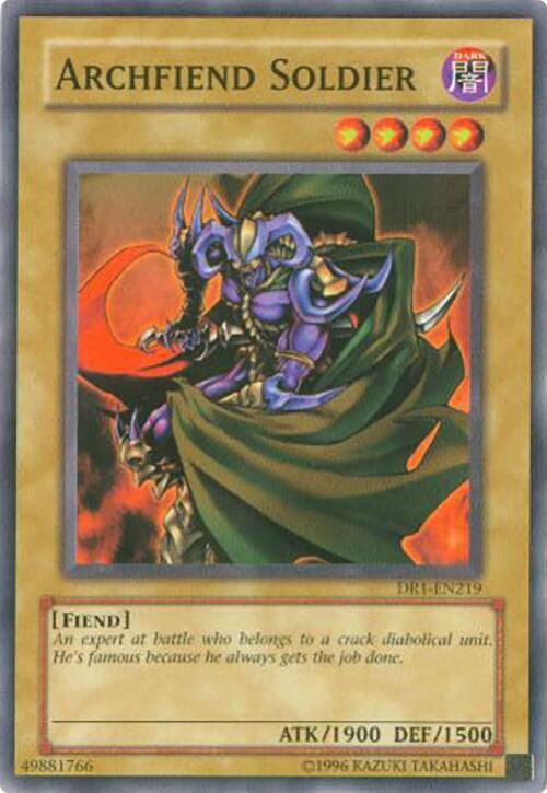 Archfiend Soldier DR1-EN219 card from Dark Revelation Volume 1