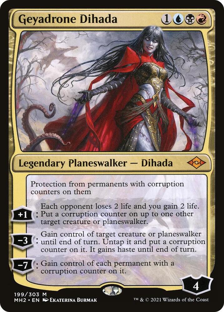 Geyadrone Dihada 199 card from Modern Horizons 2