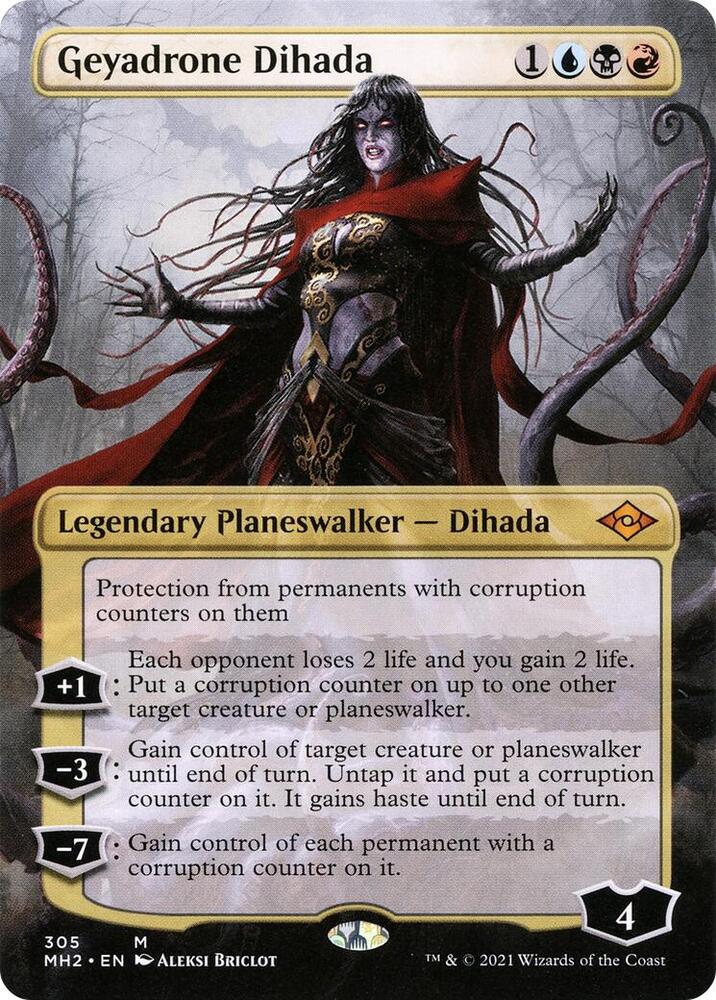 Geyadrone Dihada (Borderless) 305 card from Modern Horizons 2