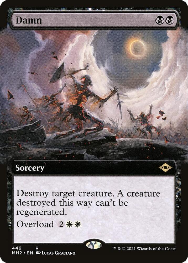 Damn (Extended Art) 449 card from Modern Horizons 2