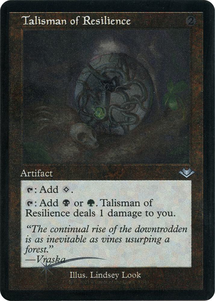 Talisman of Resilience (Retro Frame) (Foil Etched) 37 card from Modern Horizons